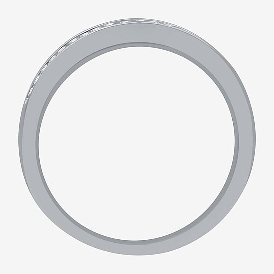 Women's 1/2 CT.T.W. Natural Diamond Round Solitaire Ring and Channel Band Bridal Set in 10K Gold