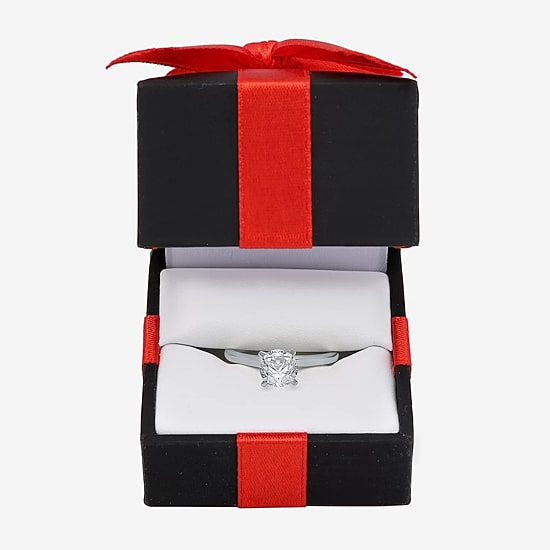 Classic Collection 1 CT. Natural Diamond Round Solitaire Engagement Ring in 10K Gold