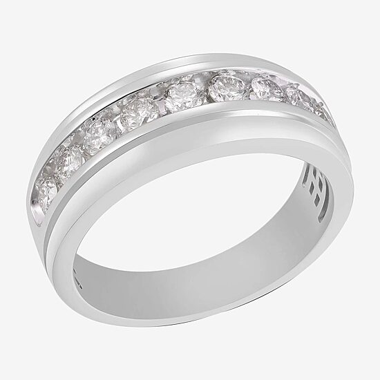 9M 1 CT.T.W. Natural Diamond Wedding Band in 10K Gold