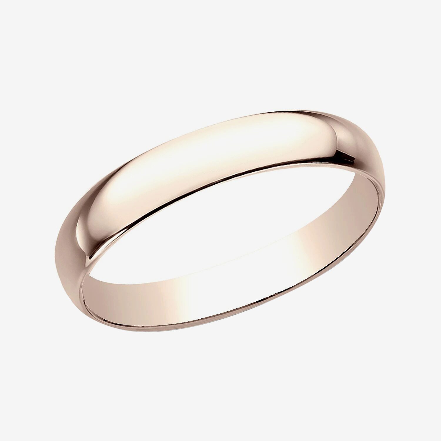 Womens 3MM 10K Gold Wedding Band