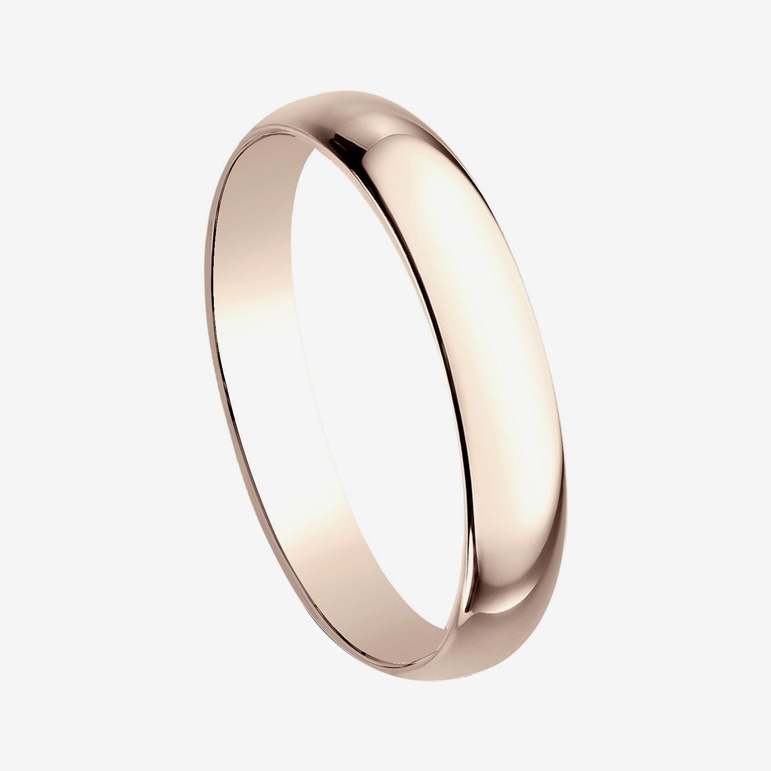 Womens 3MM 10K Gold Wedding Band