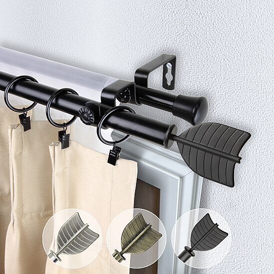 Rod Desyne Quill Double Curtain Rod