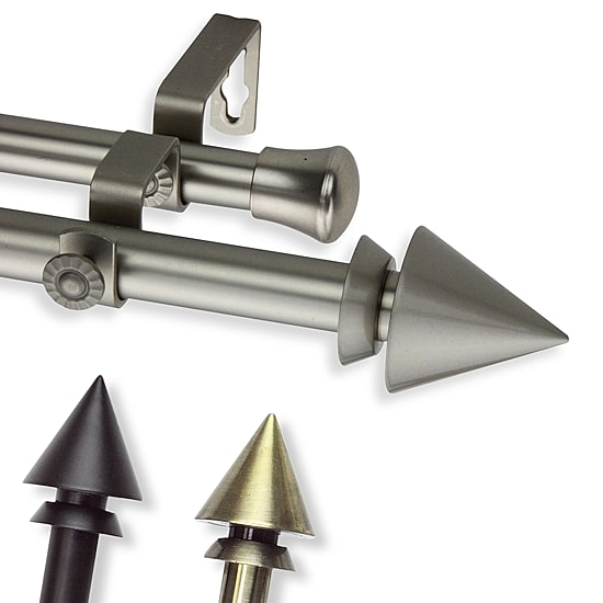Rod Desyne Cone Double Curtain Rod