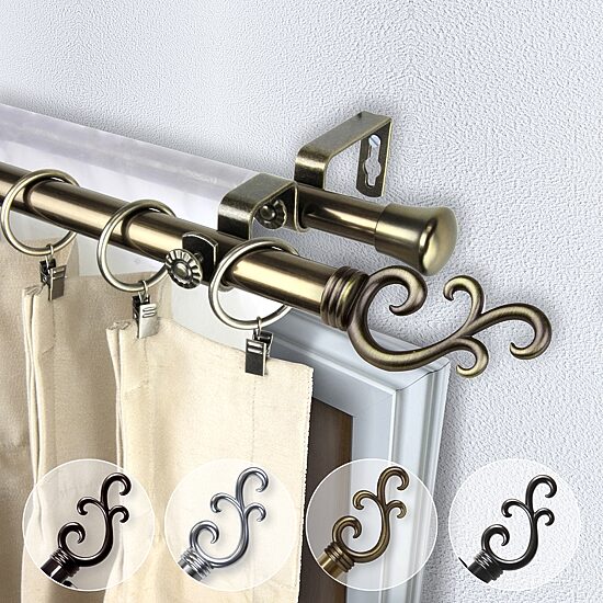 Rod Desyne Swan Double Curtain Rod