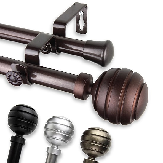 Rod Desyne Poise 13/16" Double Adjustable Curtain Rod