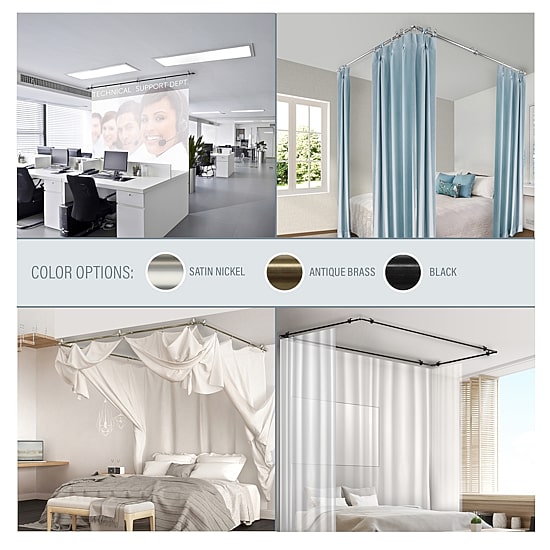 Rod Desyne Curtain Rod Ceiling Brackets 