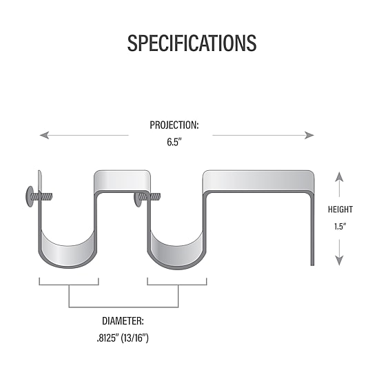 Rod Desyne Double Wall Brackets