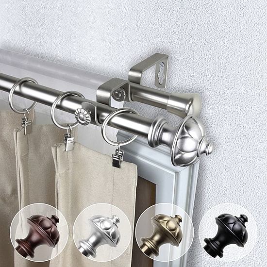 Rod Desyne Sierra 13/16" Double Adjustable Curtain Rod
