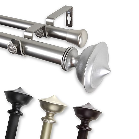Rod Desyne Leopold 1" Double Adjustable Curtain Rod
