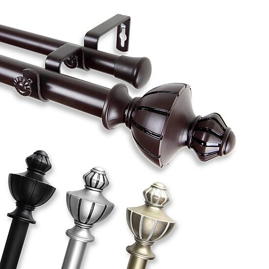 Rod Desyne Jerome 1" Double Adjustable Curtain Rod