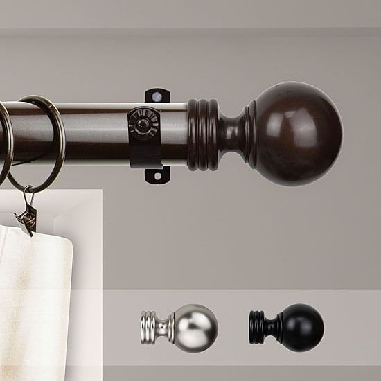 Rod Desyne Sphere 1½" Adjustable Curtain Rod