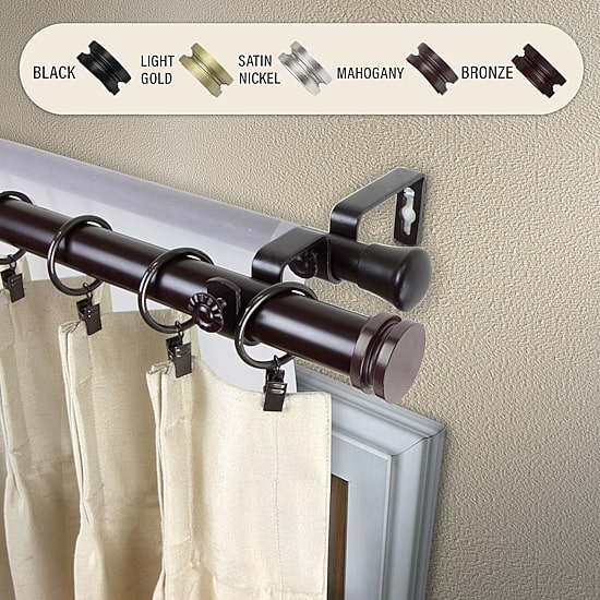 Rod Desyne Bun Double Curtain Rod