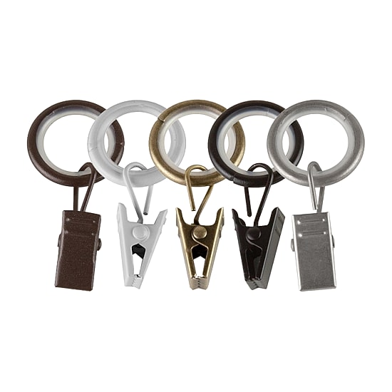 Rod Desyne 9/16in Noise-Canceling 10-pc. Curtain Rings
