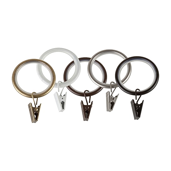 Rod Desyne 1-1/4in Noise-Canceling 10-pc. Curtain Rings
