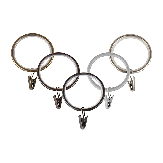 Rod Desyne 1-3/4in Noise-Canceling 10-pc. Curtain Rings