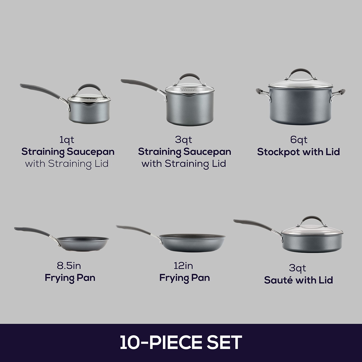 Circulon A1 Series with ScratchDefense 10-pc. Non-Stick Cookware Set