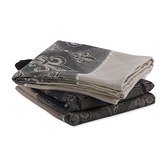 Design Imports Assorted Fleur De Lis Jacquard 3-pc. Kitchen Towel Set