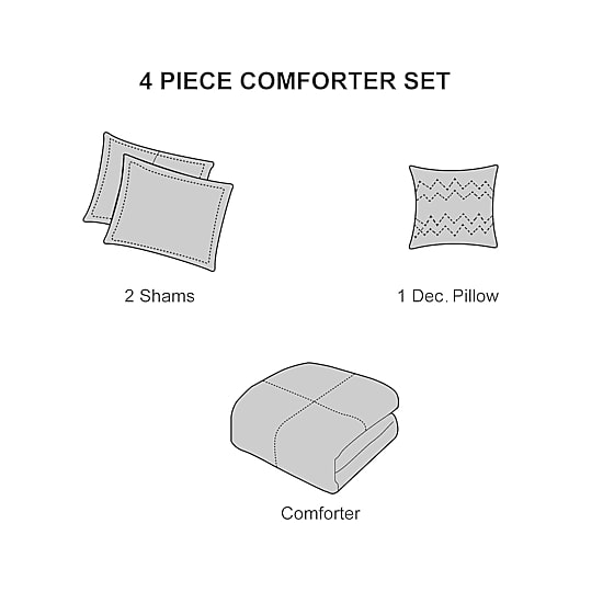 Stratford Park Macey 3-pc. Midweight Comforter Set
