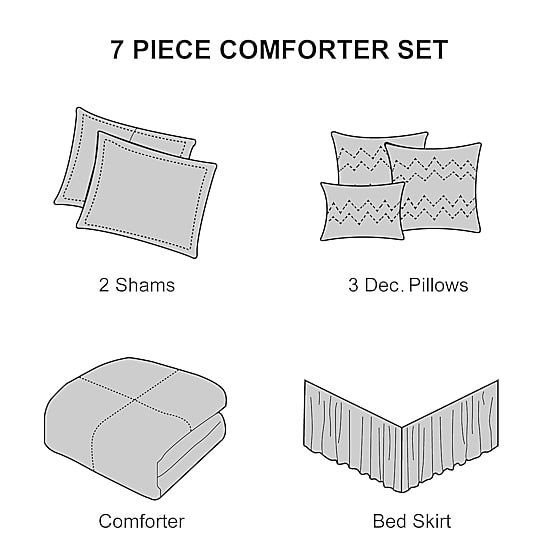 Stratford Park Aysha 7-pc. Complete Bedding Set with Sheets