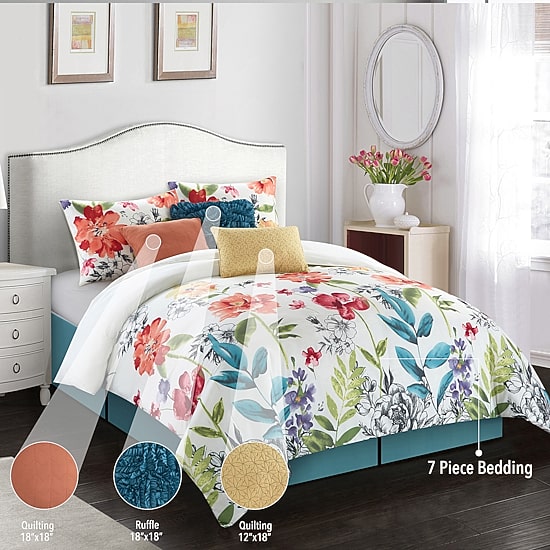 Stratford Park Aysha 7-pc. Complete Bedding Set with Sheets