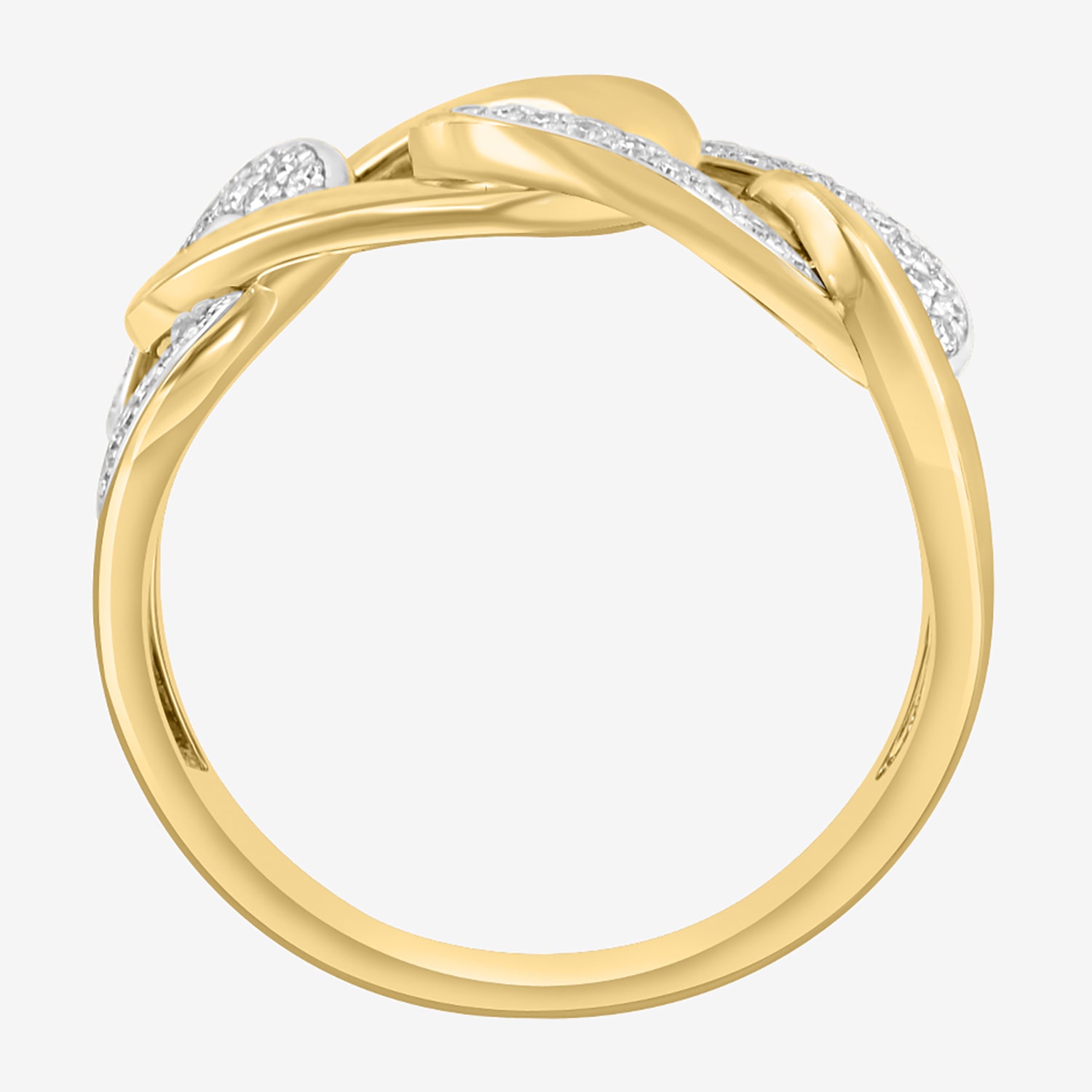 Effy Final Call Limited Quantities! Womens 2MM 1/4 CT. T.W. Natural White Diamond 14K Gold Band