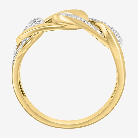 Effy Final Call Limited Quantities! Womens 2MM 1/4 CT. T.W. Natural White Diamond 14K Gold Band