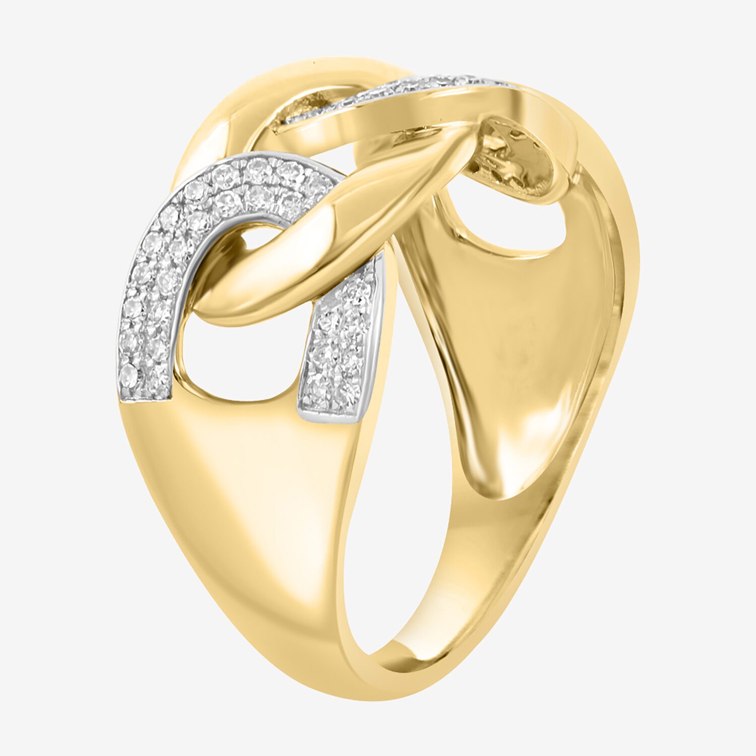 Effy Final Call Limited Quantities! Womens 2MM 1/4 CT. T.W. Natural White Diamond 14K Gold Band