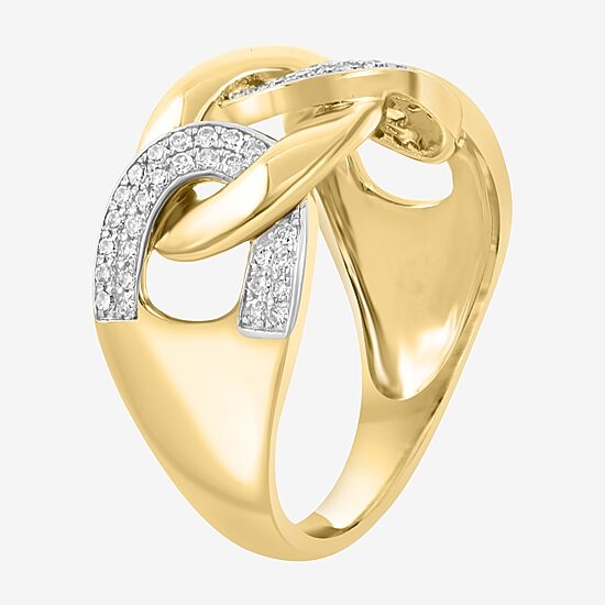 Effy Final Call Limited Quantities! Womens 2MM 1/4 CT. T.W. Natural White Diamond 14K Gold Band