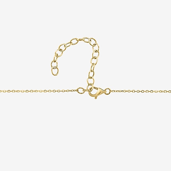 Effy Final Call Limited Quantities! Womens 1/6 CT. T.W. Genuine Black Onyx 14K Gold Clover 16 Inch Pendant Necklace