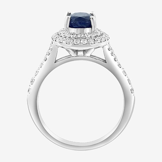 Effy Final Call Limited Quantities! Womens 3/4 CT. T.W. Genuine Blue Sapphire 14K Gold Oval Cocktail Ring