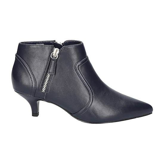 Easy Street Womens Annalee Kitten Heel Booties