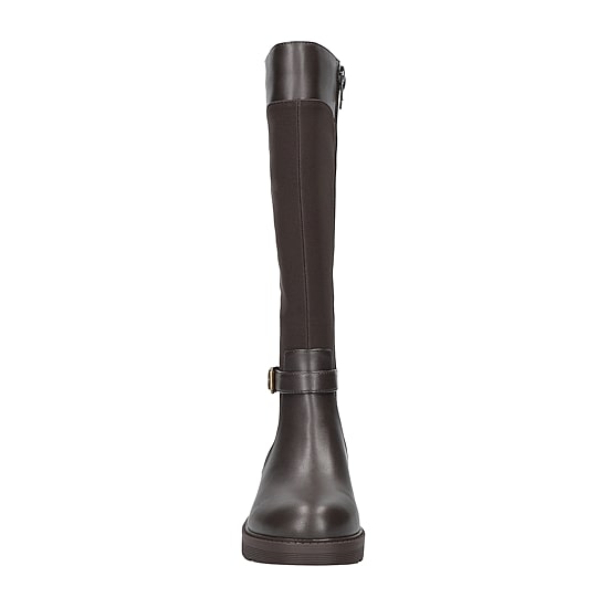Easy Street Womens Erica Stacked Heel Riding Boots