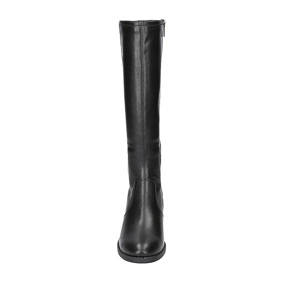 Easy Street Womens Tucker Stacked Heel Riding Boots