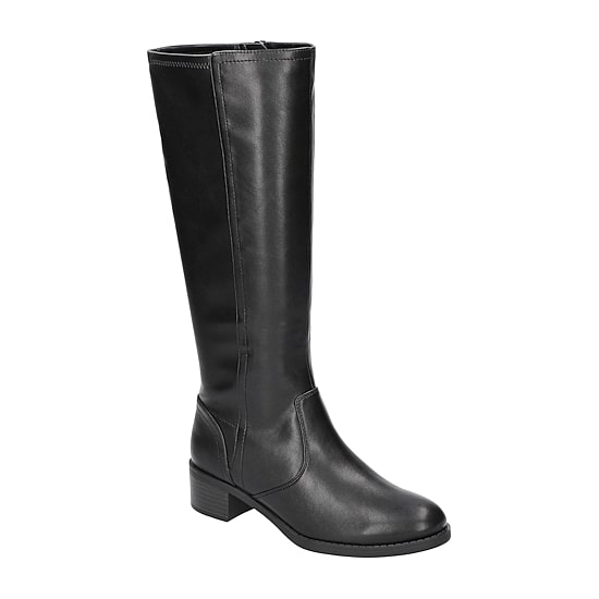 Easy Street Womens Tucker Stacked Heel Riding Boots
