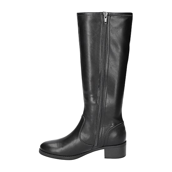 Easy Street Womens Tucker Stacked Heel Riding Boots