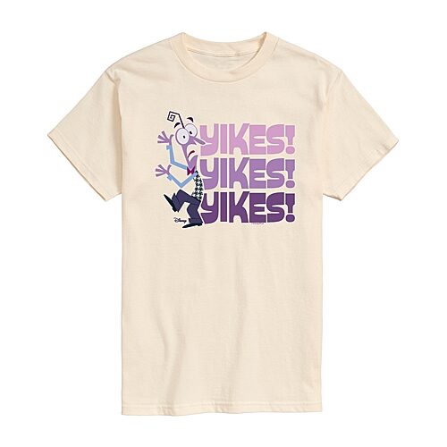 Mens Short Sleeve Inside Out 2 Graphic T-Shirt, Large, Beige