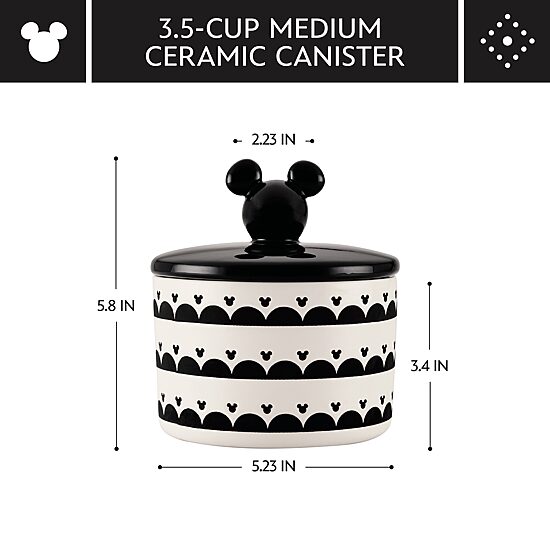 Disney Home Monochrome 28.3oz Ceramic Jar
