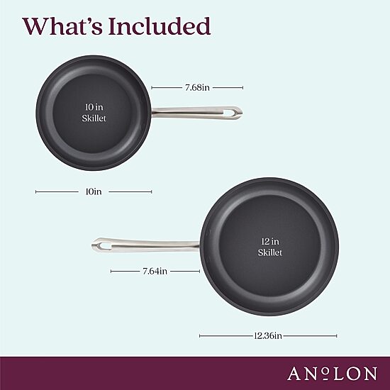 Anolon Accolade Aluminum 2-pc. Frying Pan Set