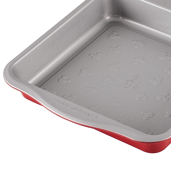 Farberware Disney Bake with Mickey Mouse 9" Non-Stick Square Cake Pan