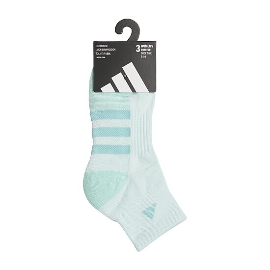 adidas Cushioned Womens 3 Pair Quarter Ankle Socks