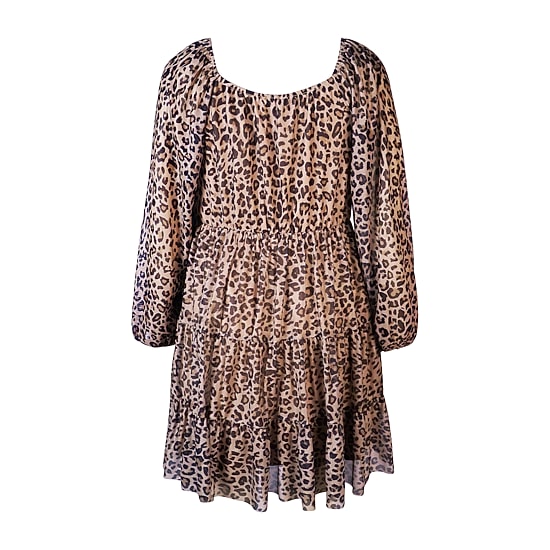 Lilt Little & Big Kid Girls Elbow Sleeve A-Line Dress