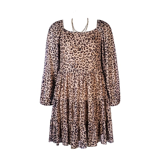 Lilt Little & Big Kid Girls Elbow Sleeve A-Line Dress