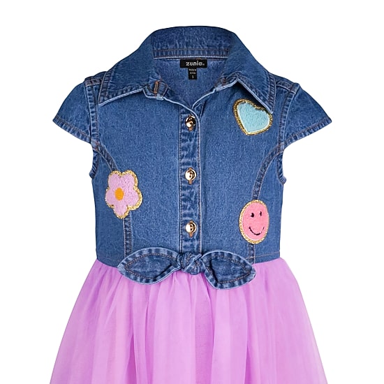 Lilt Little Girls Short Sleeve Shirt Dress
