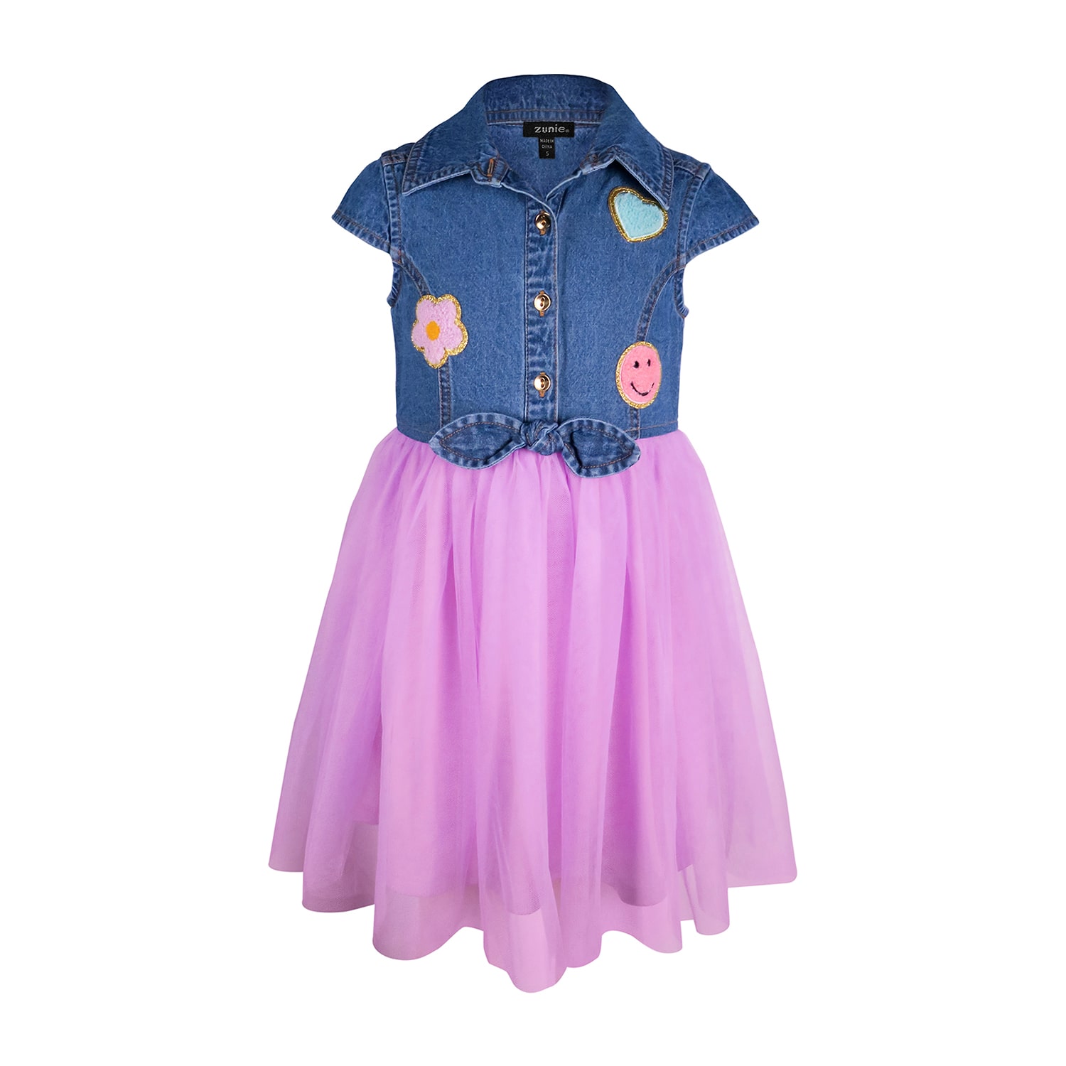 Lilt Little Girls Short Sleeve Shirt Dress