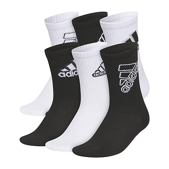 adidas Little & Big Kid Boys 6 Pair Crew Socks