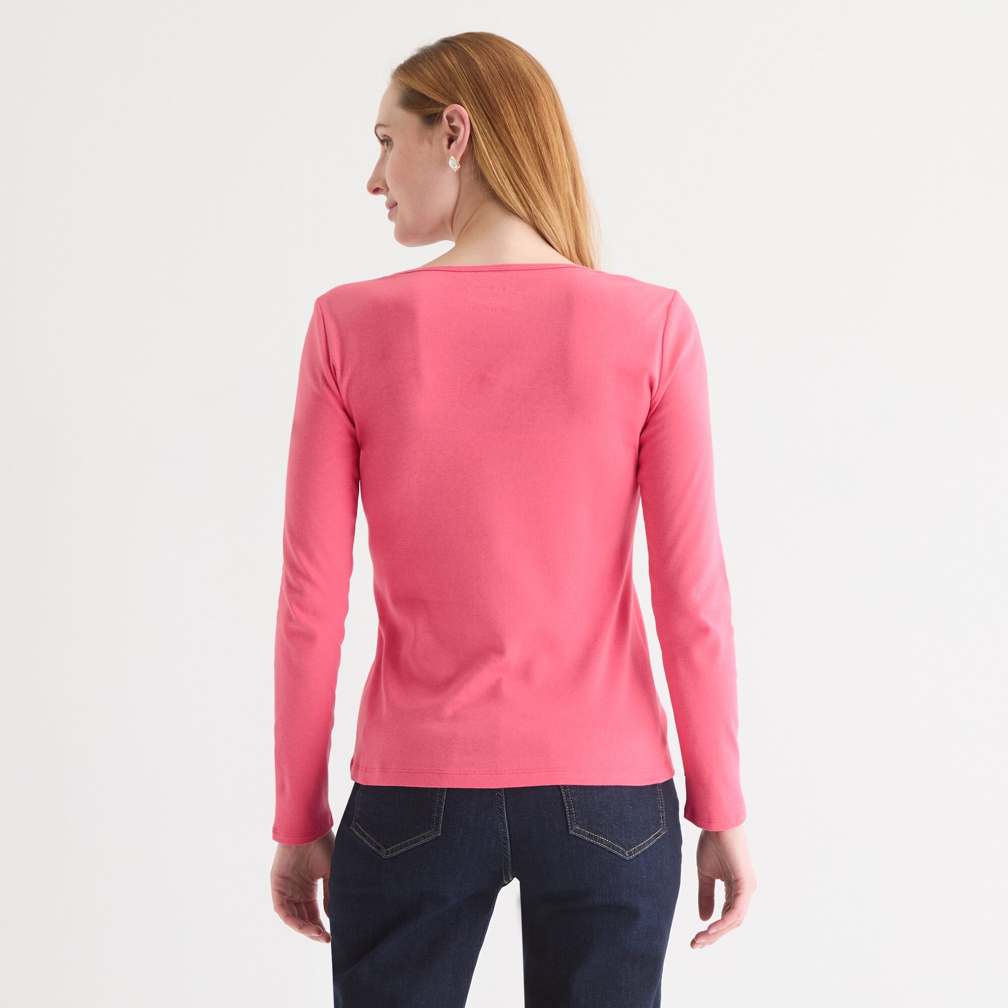 Liz Claiborne Womens Crew Neck Long Sleeve T-Shirt
