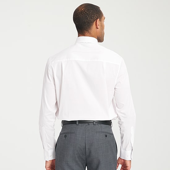 Nick Graham Mens Spread Collar Long Sleeve Shirt + Tie Set