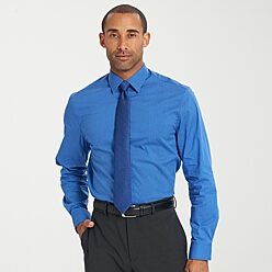 mens navy blue dress shirt and tie 3pcs Blue Series Mens Dress Shirt with Tie Pocket Square Set  Alizeal