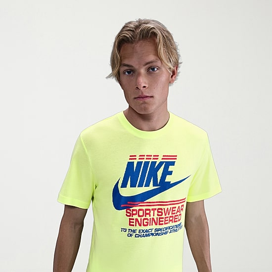 Nike Mens Crew Neck Short Sleeve Regular Fit Graphic T-Shirt