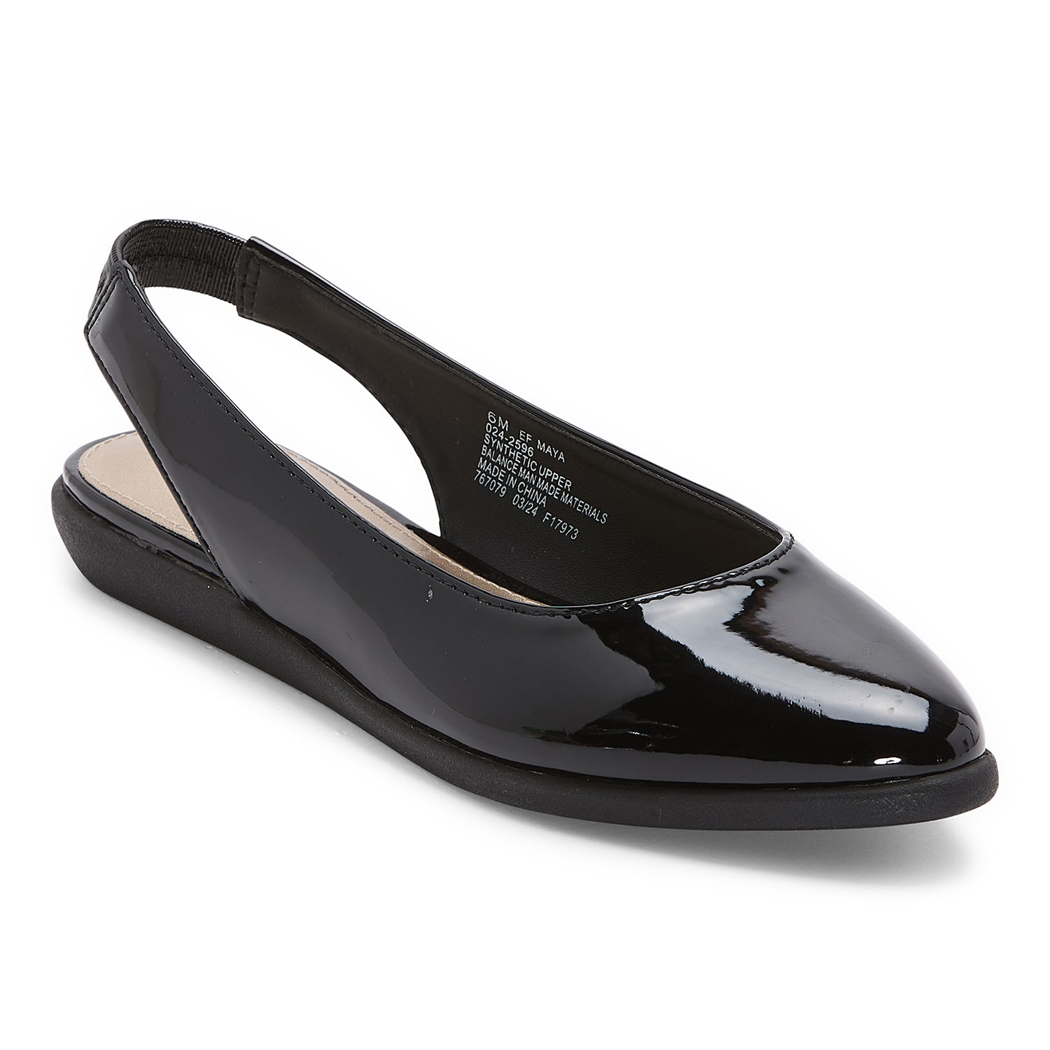 east 5th Maya Womens Pointed Closed Toe Ballet Flats
